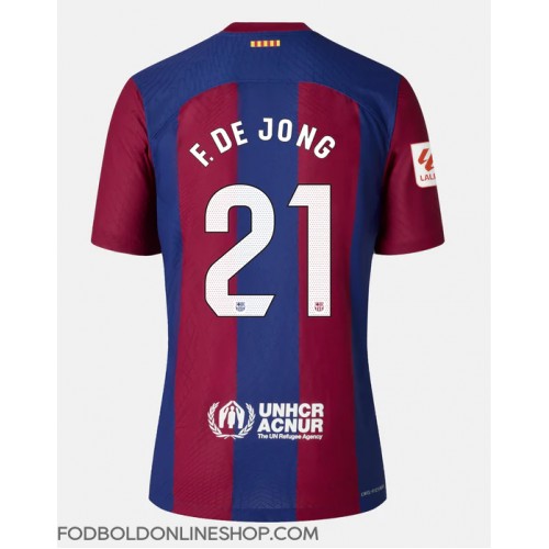 Barcelona Frenkie de Jong #21 Hjemmebanetrøje 2023-24 Kortærmet